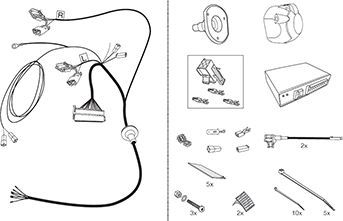 Штатная электрика фаркопа Hak-System (полный комплект) 7-полюсная для Toyota Auris II 2012-2018. Артикул 12250538