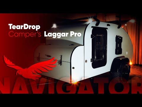 Видео обзор туристического прицепа кемпера капля Навигатор | Teardrop camper trailer Navigator